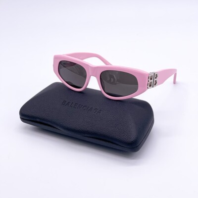 NEW BALENCIAGA BB0095S 013 BALENCIAGA PINK GREY SUNGLASSES BB0095S Balenciaga BB0095S 013 Pink Grey Sunglasses - eye-oo.com main image 3