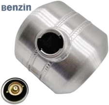 Universal 1 3/4 Gallon 8x8 1/4 NPT Round Gas Tank Fuel Tank W/Baffle For Hot Rod