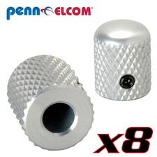 Eight Pack Penn Elcom M1314A Aluminum Amplifier Knob notched tip indicator