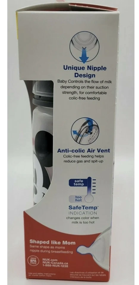 Botella Smooth Flow Disney Mickey Mouse apta para lavavajillas única suave 10 OZ Foto 4 de 4