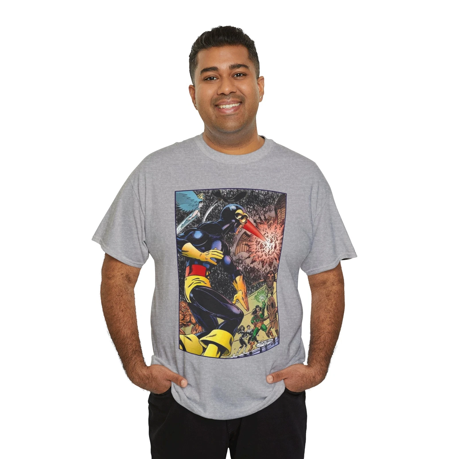 Alpha Flight Vs Cyclops T-Shirt - Marvel Comics - John Byrne Art - Snowbird