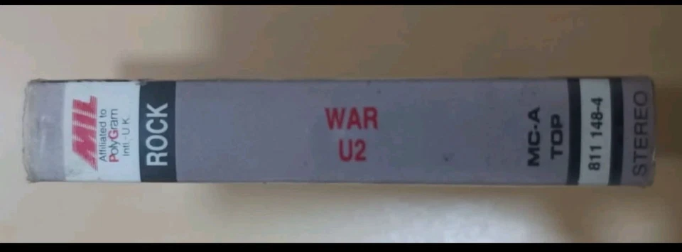 1998 U2 WAR Sealed India Audio Cassette Tape Super Rare Clamshell — 第 3/4 张图片