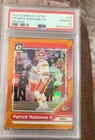 2024 Panini Donruss Optic - Patrick Mahomes II #94 Orange Prizm /249 PSA 10