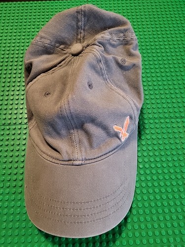 American Eagle Lightweight Outdoor Cap - XL Size - Nu-Fit - Gray/Orange - Casual