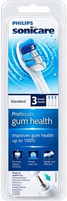 Philips Sonicare ProResults Gum Health Std Brush Heads 3 Pack for DiamondClean