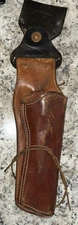 VTG Black Sheep Brand Leather Revolver Gun Holster 4043  &  Mohlenkamp Belt Loop