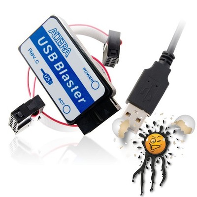 USB Blaster Altera CPLD MAX FPGA Stratix Cyclone APEX FLEX EPC JTAG Programmer