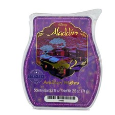 Disney Aladdin Arabian Night Scentsy Bar Melt Wax Slow Burning 3.2 Fl Oz