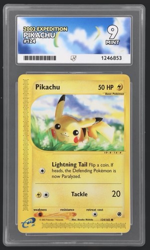 Pikachu graded ACE 9 for sale on eBay