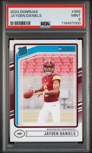 2024 PANINI DONRUSS #389 JAYDEN DANIELS ROOKIE RC PSA 9