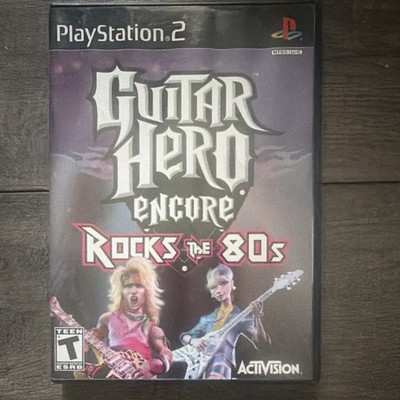 Activision Guitar Hero Encore: Rocks the 80s PS2 Manual Included NTSC T