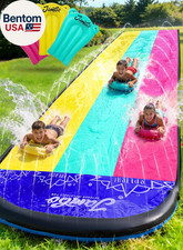 XL 20Ft Summer Vibes Premium Slip and Slide avec 3 Bodyboards, Heavy Duty Water 
