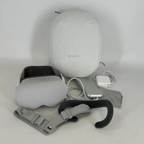 Apple Vision Pro VR Headset 256GB w/ Light Seal-21W/Dual Loop Band-S - Excellent