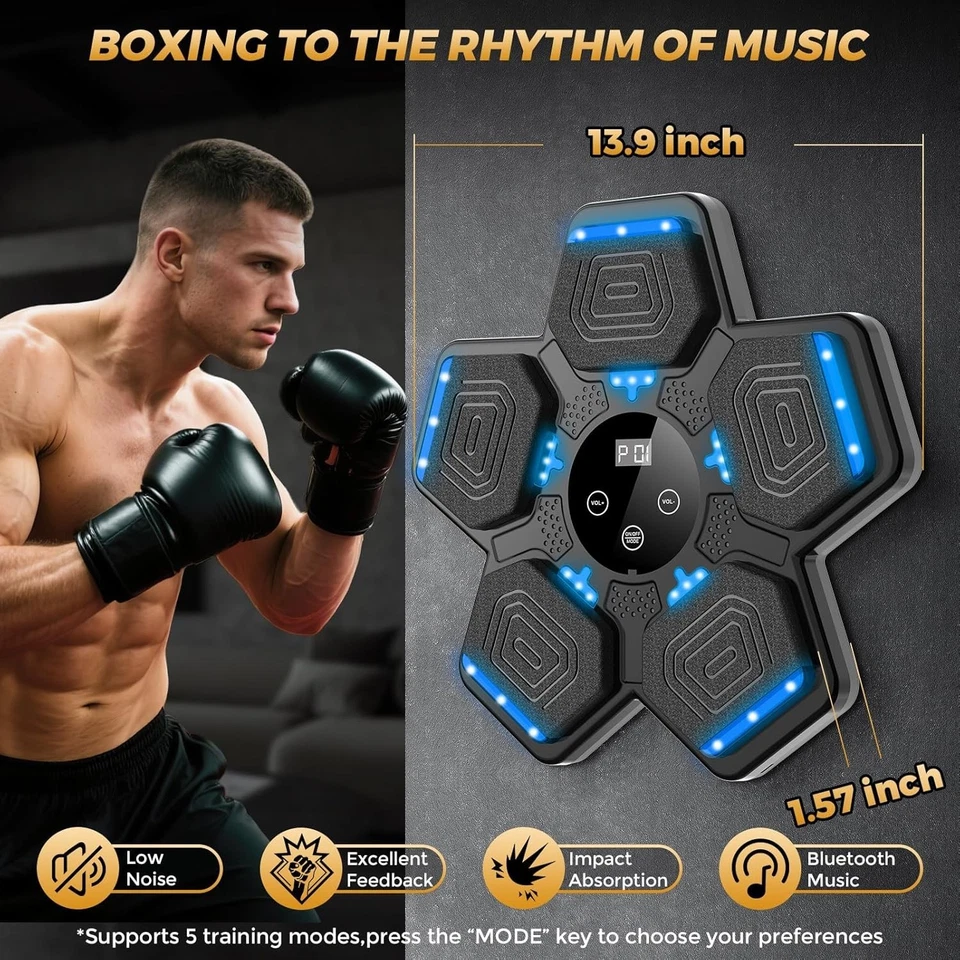 Máquina de entrenamiento de boxeo musical 2025 para adultos y niños con el juego completo. Foto 2 de 4