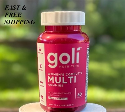 2 BOTTLES- NEW Goli Nutrition Women s Complete Multi Vitamin Vegan Gummies -60ct
