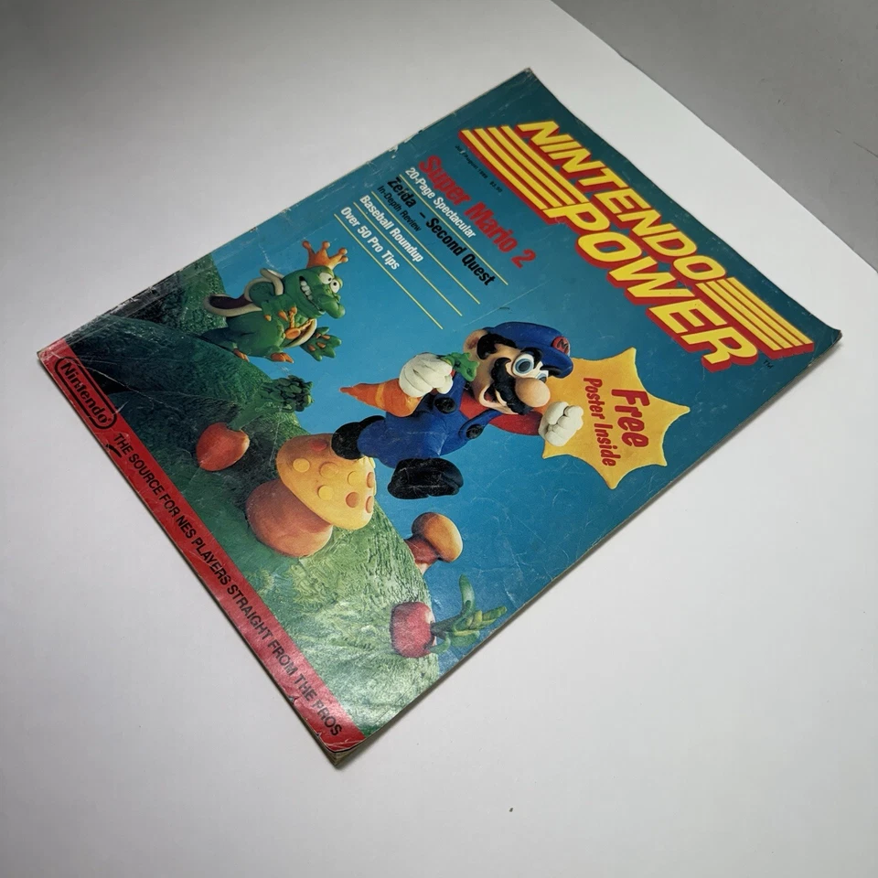 Nintendo Power #1 First Issue July August 1988 Complete w/ Poster & Inserts Foto 4 de 4