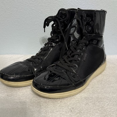 Stacy Adams Men's Size 9 Ambassador Patent Black High Top Boot Shoe 53382-004