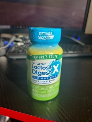 NATURE'S TRUTH Lactose Digest 40 Vegan Pills Helps Digest Dairy