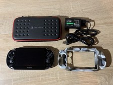 7134 PlayStation PS Vita PCH-1000 Crystal Black Very Good TESTED