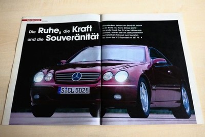 MOT 21/1999 Mercedes CL 600 W215 mit 367PS im Fahrbericht auf 6 Seiten
