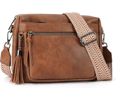 Crossbody Bags for Women, Vegan Leather Crossbody Purse Trendy Multi