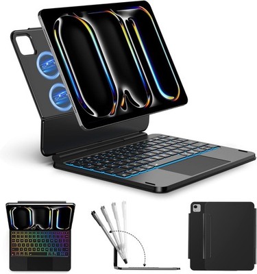 ORDA Keyboard Case for iPad Pro 13-inch M4 2024 Floating Magnetic Stand
