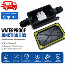 Outdoor IP66 Waterproof Junction Box 2/3 Way Cable Connector 3-6.5mm 