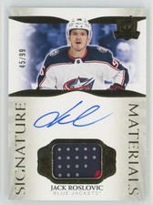 2021-22 Upper Deck The Cup Signature Materials Patch Jack Roslovic Auto 45/99