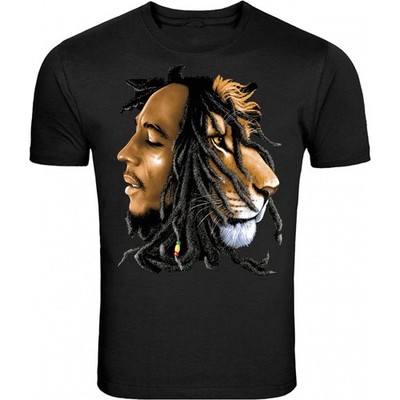 Bob Marley Smoking Joint tee Rasta One Love Lion Zion S - 5XL T-Shirt Tee