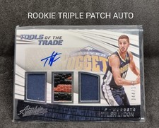 2017 ABSOLUTE ROOKIE PATCH AUTO /149 TYLER LYDON TOOLS OF THE TRADE #TT3-TL....