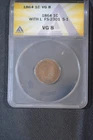 1864 with "L" ANACS Certified VG 8 Indian Head Cent