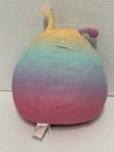 Squishmallows Oliviana Alien 8" Pink Blue Rainbow Colorful Plush Toy 2023 - Used — photo 5