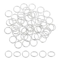 Offene Biegeringe,50 StüCk,15Mm,O-Ring-VerbindungsstüCk,Silber