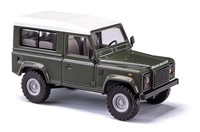 Busch 54302 - 1/87 / H0 Land Rover Defender 90, Kurz GrüN - Neu