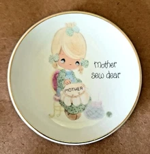 Precious Moments Mother Sew Dear Plate Dish