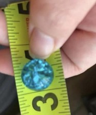 Light blue Cracked Glass Marbles 55 count