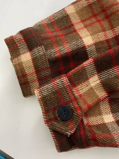 PENDLETON/Jacket/M/Wool/Brown/Check - image 4