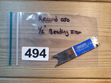 Vintage Record 050 Plane 1/2" Beading Iron Old Woodworking Hand Tools Carpentry