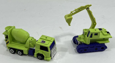 Vintage 1984 Hasbro Takara ~ Transformer G1 Constructicon ~ Devastator Parts Lot