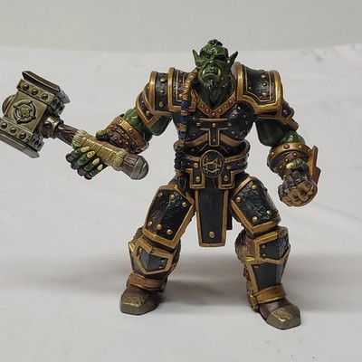 2002 Blizzard WarCraft Orc Warchief Reign Of Chaos Action Figure 6.5'' w/ hammer