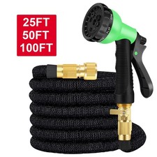150FT Stronger Deluxe Heavy Duty Expandable Flexible Garden Water Hose W/ Nozzle