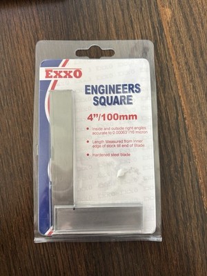 Exxo Engineers Steel Square 4  brand NEW In Boxx