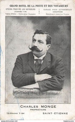 Saint-Étienne Grand Hotel de la Post des Voyageurs Charles Monge Besitzer