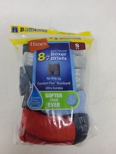 Hanes Boys 8 Pk Tagless Boxer Briefs - Small 6-8
