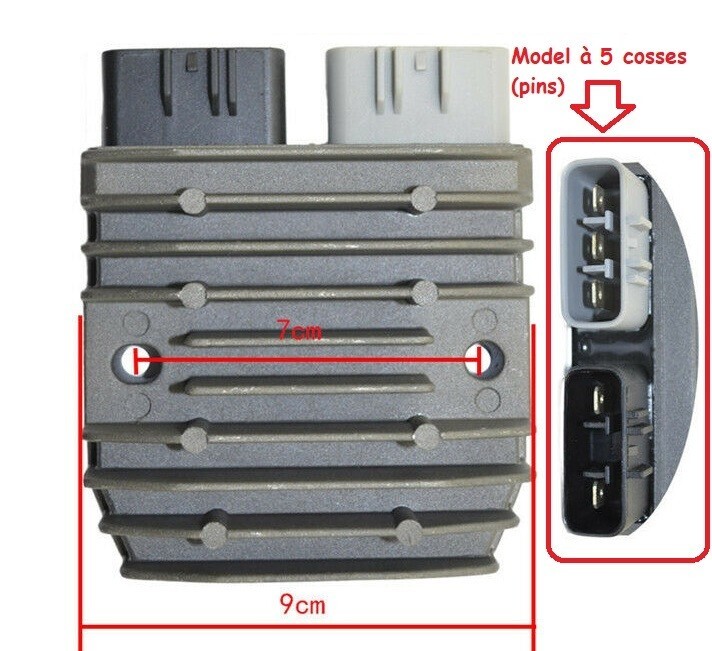 Régulateur de tension ZX10R résout les pannes de batterie de 2004 à 2007
