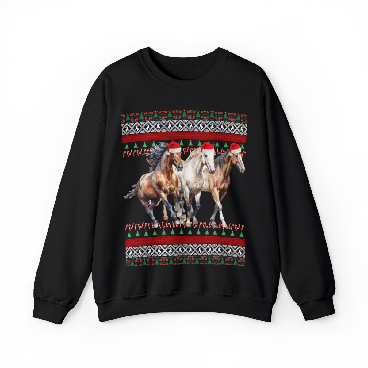 Horse christmas sweater cheap