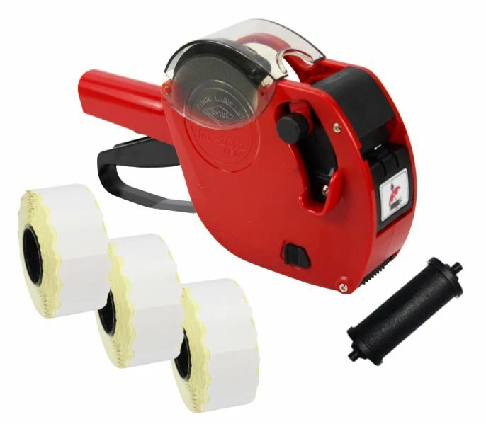 HCR SYSTEMS Red Motex 2612 Date Coding Gun + Use By Labels & Spare Ink