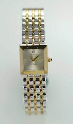 Armitron Uhr Damen Edelstahl Silber Gold Wasserfest Weiß Batt Quarz