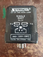 Time Mark SIGNALINE INTERVAL Timer 362-120V-1SEC RELAY 10 AMP 120 VAC (TA62MS)