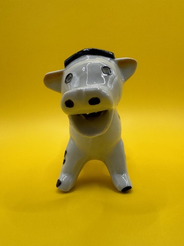 Vintage Cow Creamer Funny Whimsical Happy Cow Pitcher - Picture 3 of 6